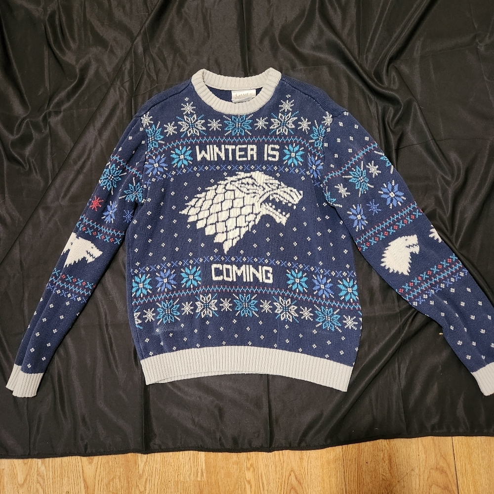 Game Of Thrones Winter Is Coming Pullover Sweater - Picture 1 of 6